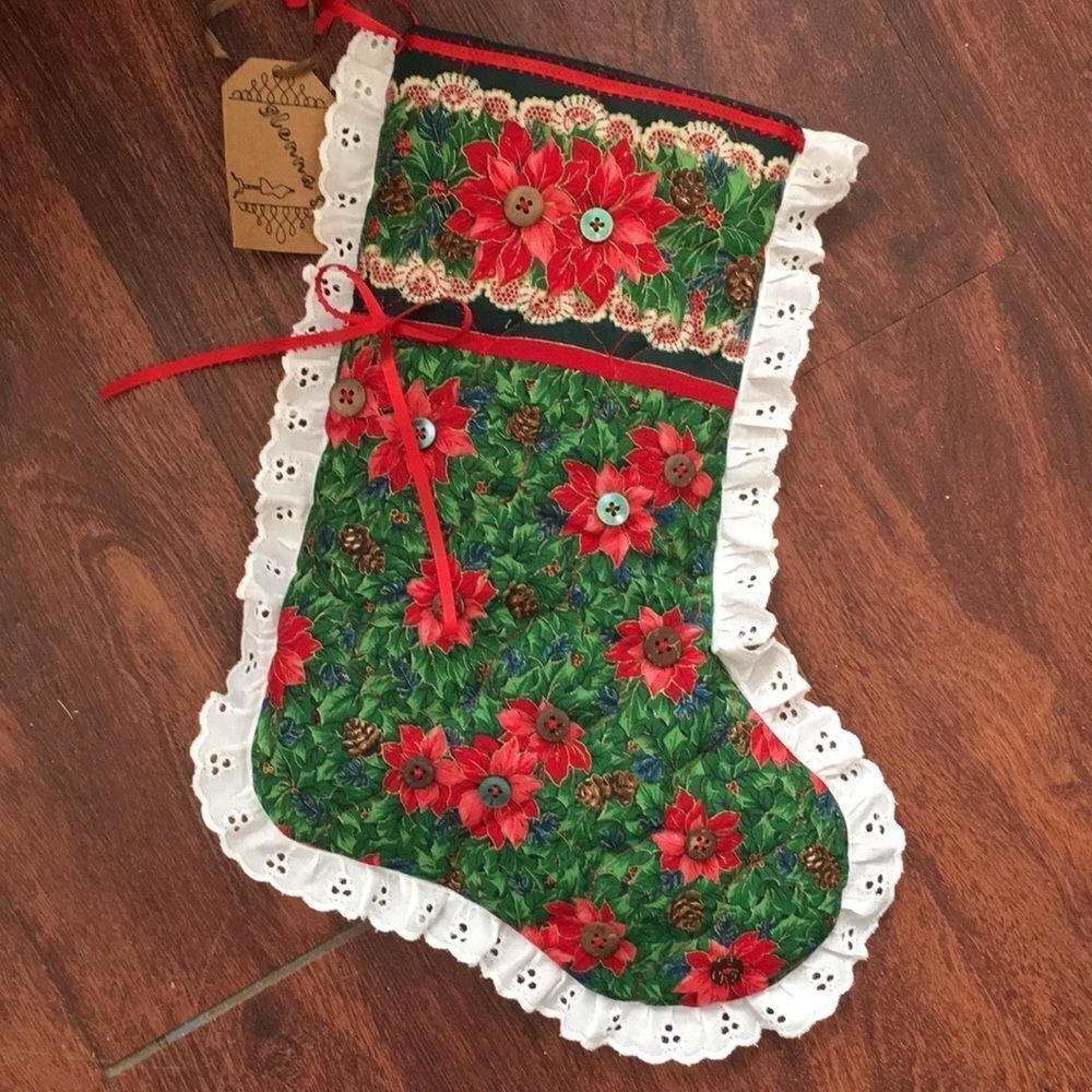 Vintage handmade Christmas stocking